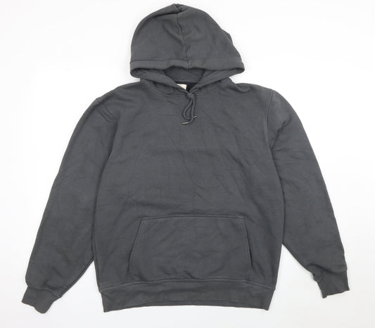 Mens UK Size M River Island Grey Pullover Hoodie