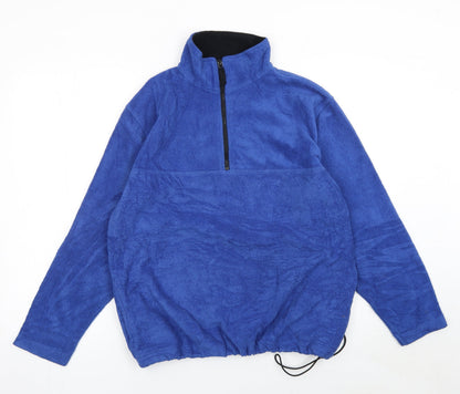Mens UK Size M Kikomo Blue Pullover Sweatshirt