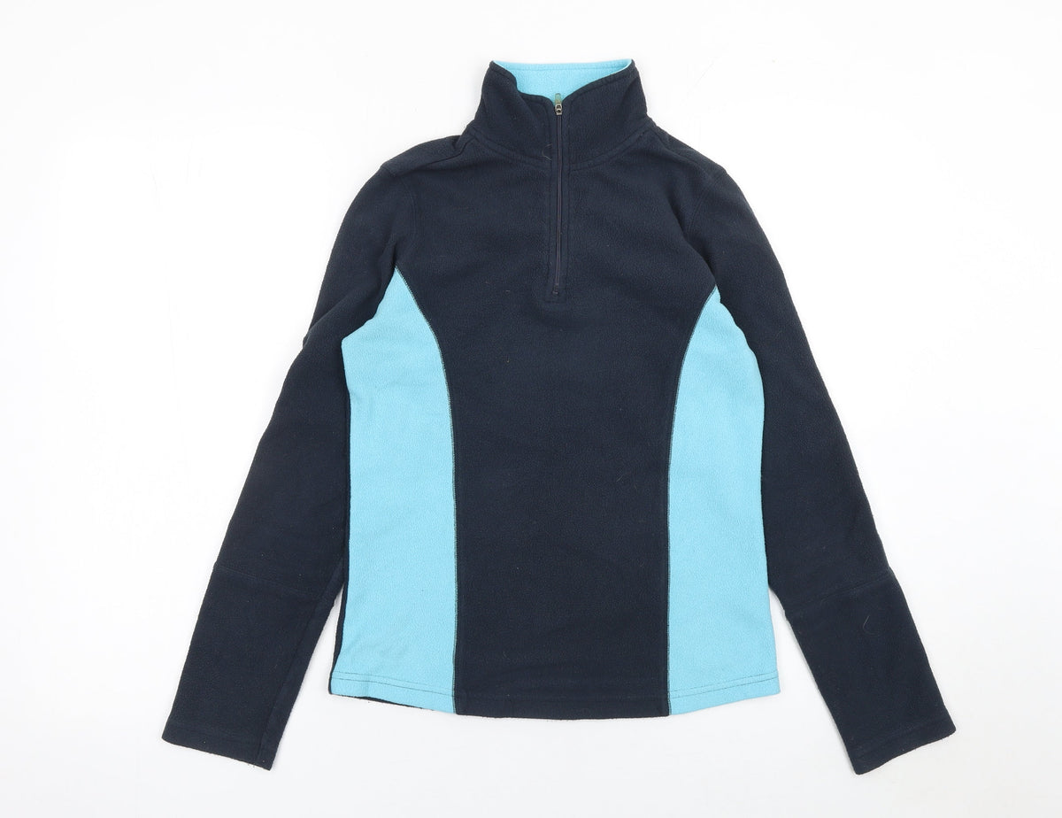Peter Storm Boys Blue Fleece 1/4 Zip Pullover Sweatshirt Size 10 Years