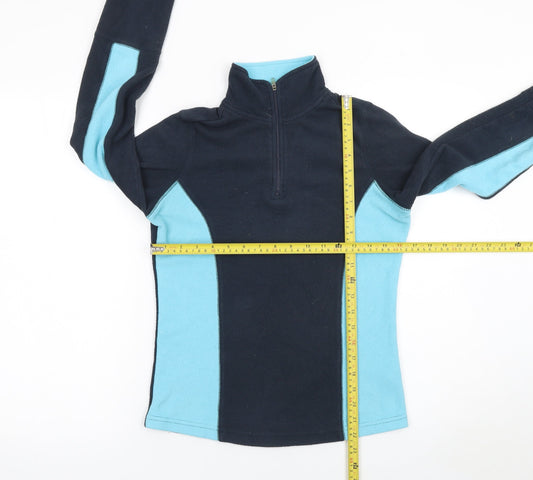 Peter Storm Boys Blue Fleece 1/4 Zip Pullover Sweatshirt Size 10 Years