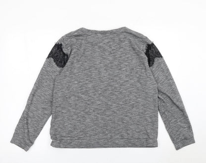 Womens UK Size 14 Peacocks Grey Pullover Jumper
