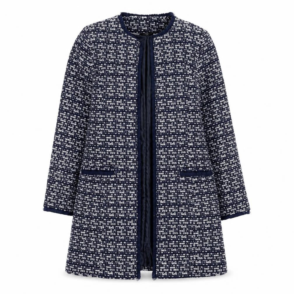 Womens UK Size 8 M&Co Blue Overcoat