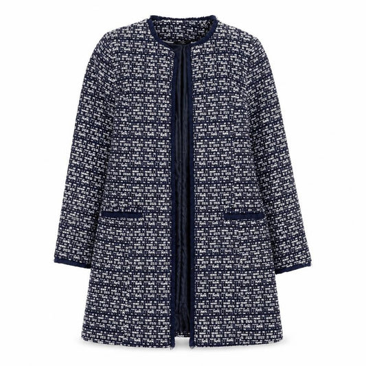 Womens UK Size 8 M&Co Blue Overcoat