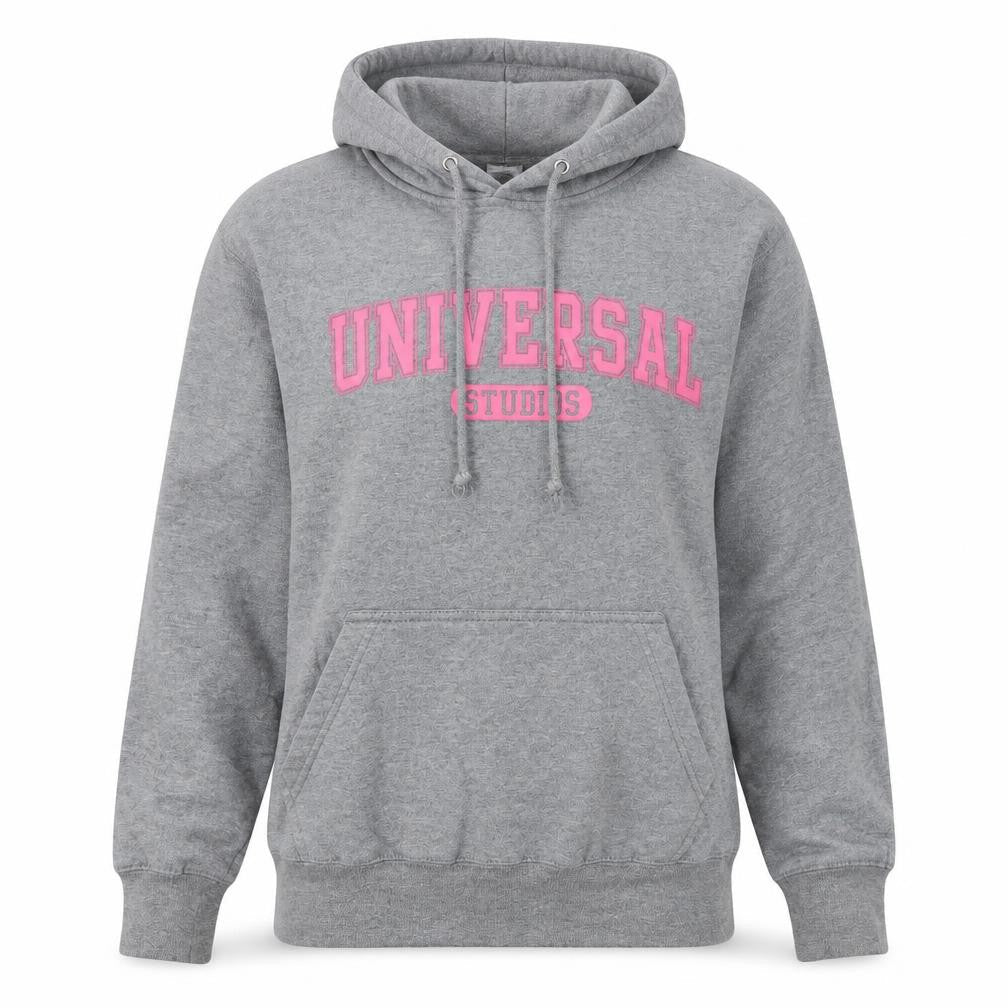Womens UK Size S Universal Studios Grey Pullover Hoodie