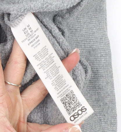 Mens UK Size M ASOS Grey Pullover Hoodie