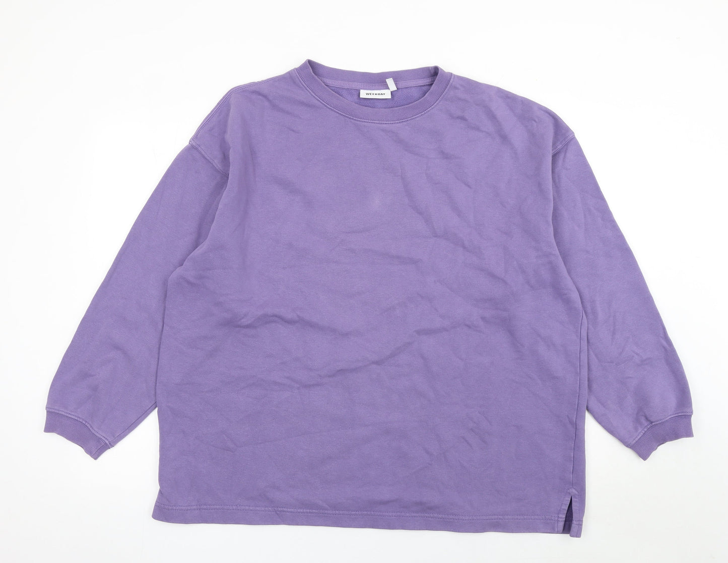 Womens UK Size S Weekday Purple Pullover Sweatshirt