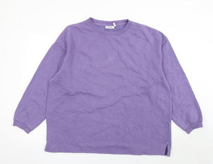 Womens UK Size S Weekday Purple Pullover Sweatshirt