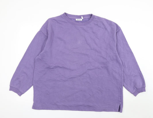 Womens UK Size S Weekday Purple Pullover Sweatshirt