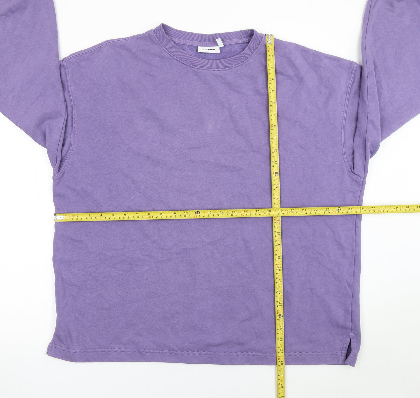 Womens UK Size S Weekday Purple Pullover Sweatshirt