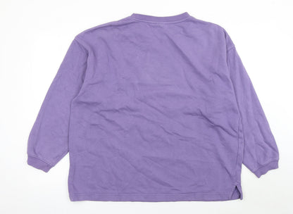 Womens UK Size S Weekday Purple Pullover Sweatshirt