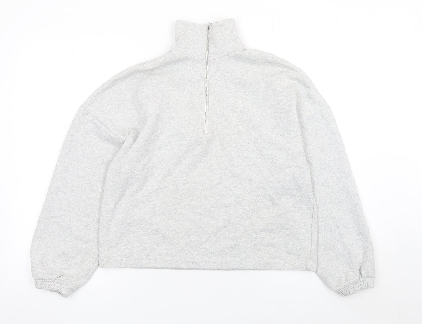 Primark Women’s Grey 1/2 Zip Relaxed Fit Sweatshirt XS UK 6/8