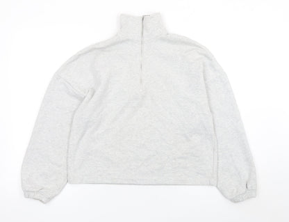 Primark Women’s Grey 1/2 Zip Relaxed Fit Sweatshirt XS UK 6/8