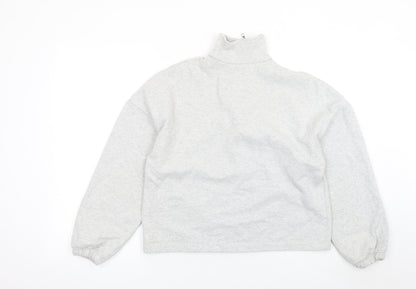 Primark Women’s Grey 1/2 Zip Relaxed Fit Sweatshirt XS UK 6/8