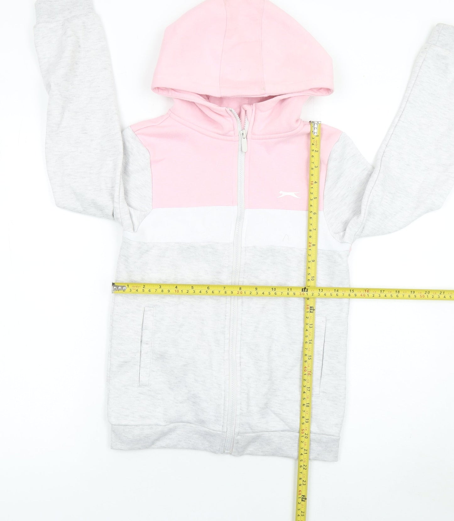 Girls UK Size 11-12 Years Slazenger Pink Full Zip Hoodie