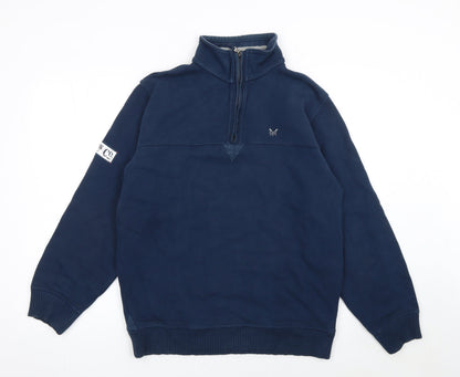 Mens UK Size S Crew Clothing Co. Blue Pullover Sweatshirt