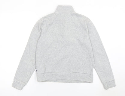 Puma Womens Grey XS 1/2 Zip Sweatshirt Classic Pullover