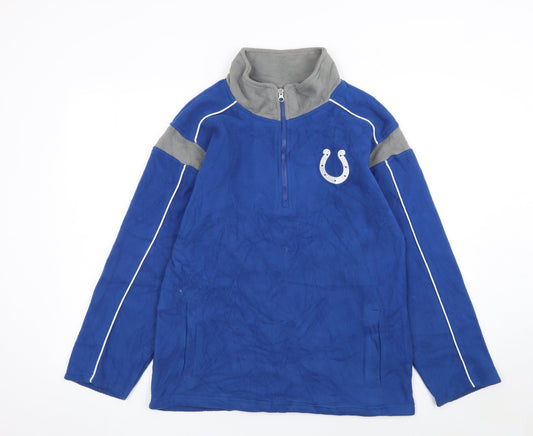 Womens UK Size 2XL NFL Team Apparel Blue Pullover Sweatshirt
