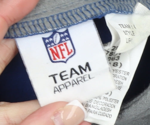 Womens UK Size 2XL NFL Team Apparel Blue Pullover Sweatshirt