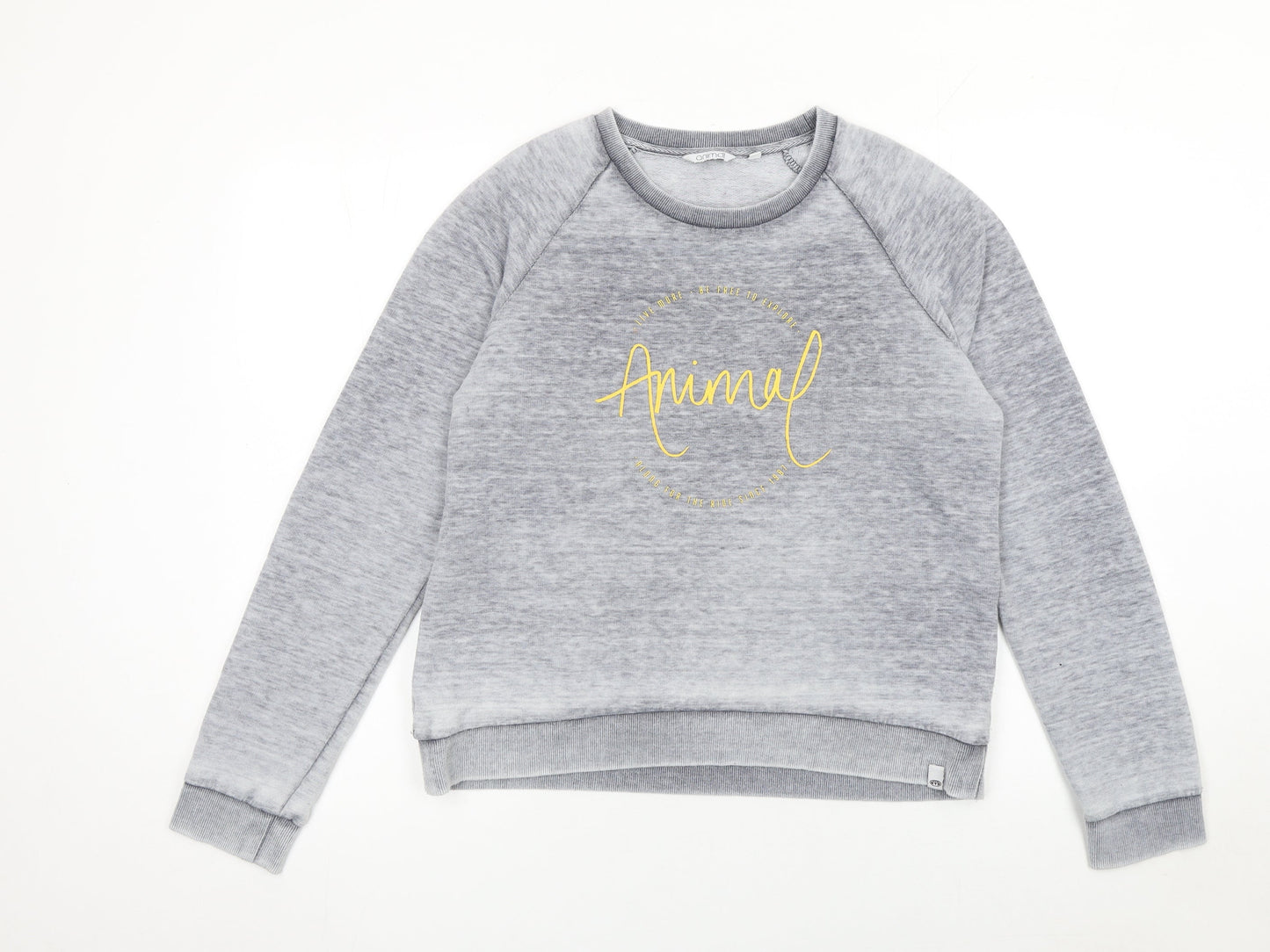 Womens UK Size 10 Animal Grey Pullover Sweatshirt