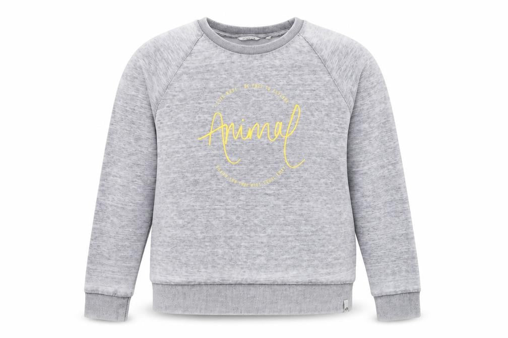 Womens UK Size 10 Animal Grey Pullover Sweatshirt