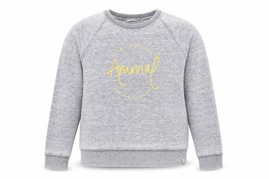 Womens UK Size 10 Animal Grey Pullover Sweatshirt