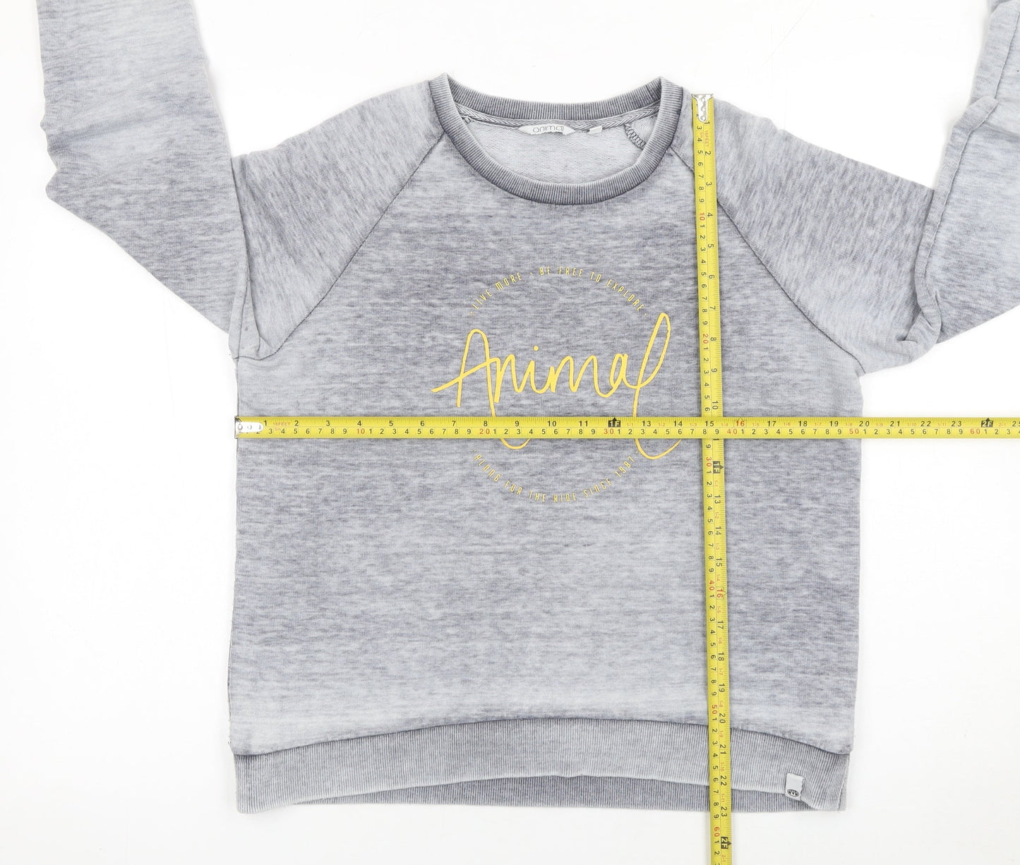 Womens UK Size 10 Animal Grey Pullover Sweatshirt