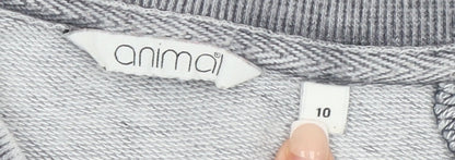Womens UK Size 10 Animal Grey Pullover Sweatshirt