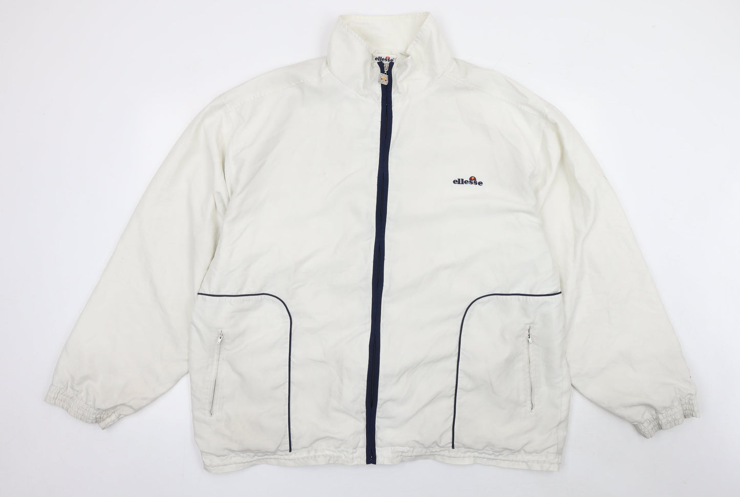 Mens UK Size XL ellesse White Windbreaker Coat