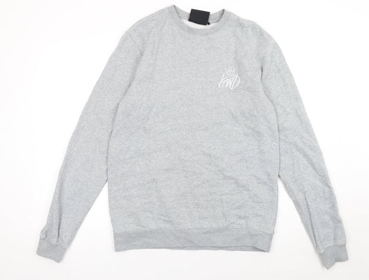 Mens UK Size M Kings Will Dream Grey Pullover Sweatshirt