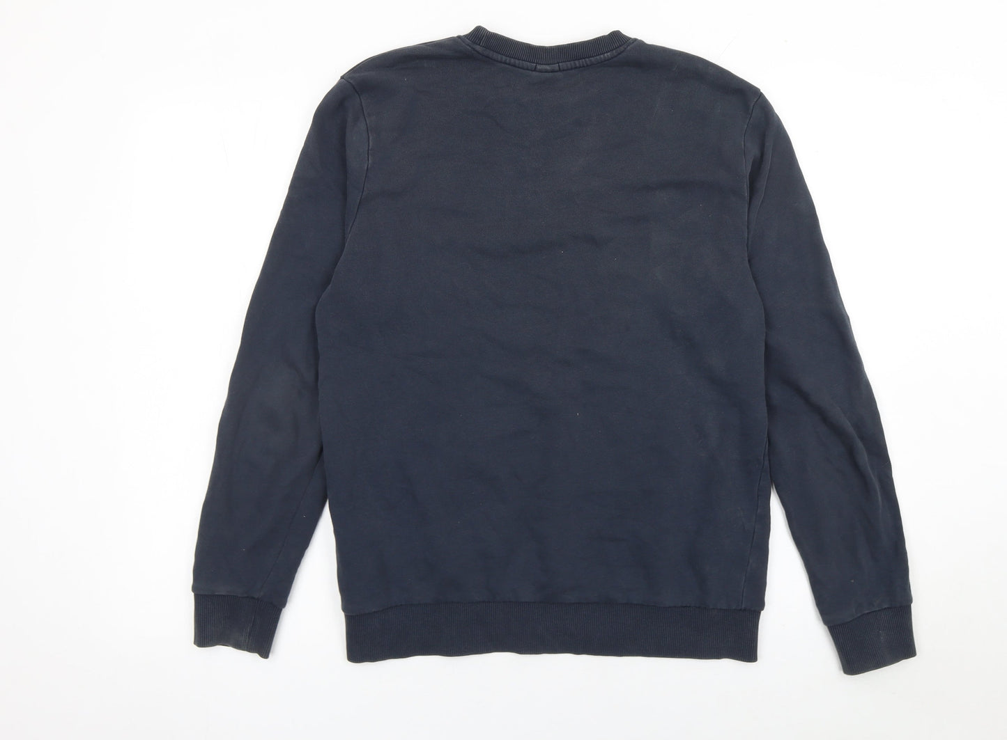 Mens UK Size S HUGO BOSS Blue Pullover Sweatshirt