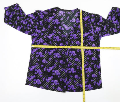 Dunnes Womens Multicoloured Floral Button Blouse Size M