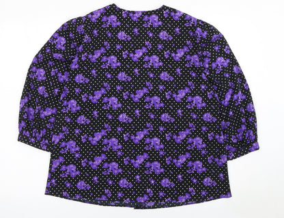 Dunnes Womens Multicoloured Floral Button Blouse Size M
