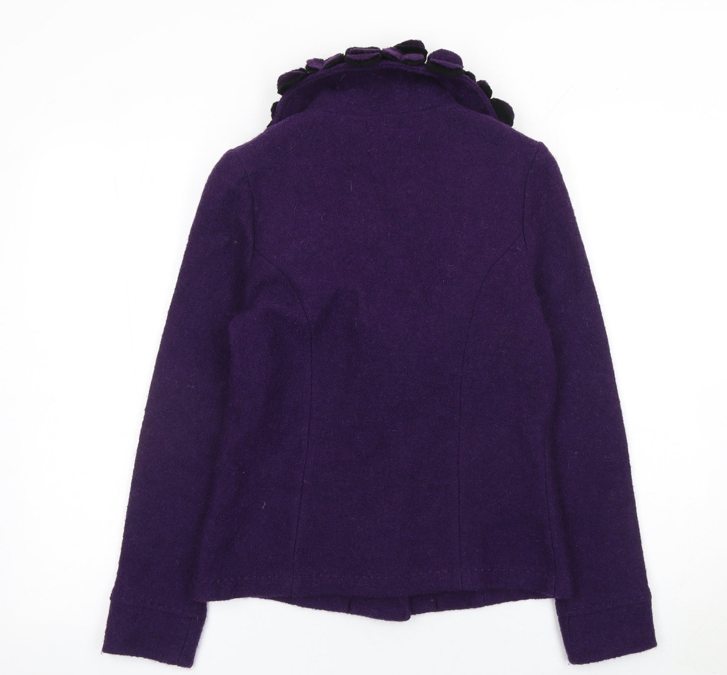 Kaliko Women's Purple Wool Shawl Collar Suit Jacket Size 10