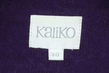 Kaliko Women's Purple Wool Shawl Collar Suit Jacket Size 10