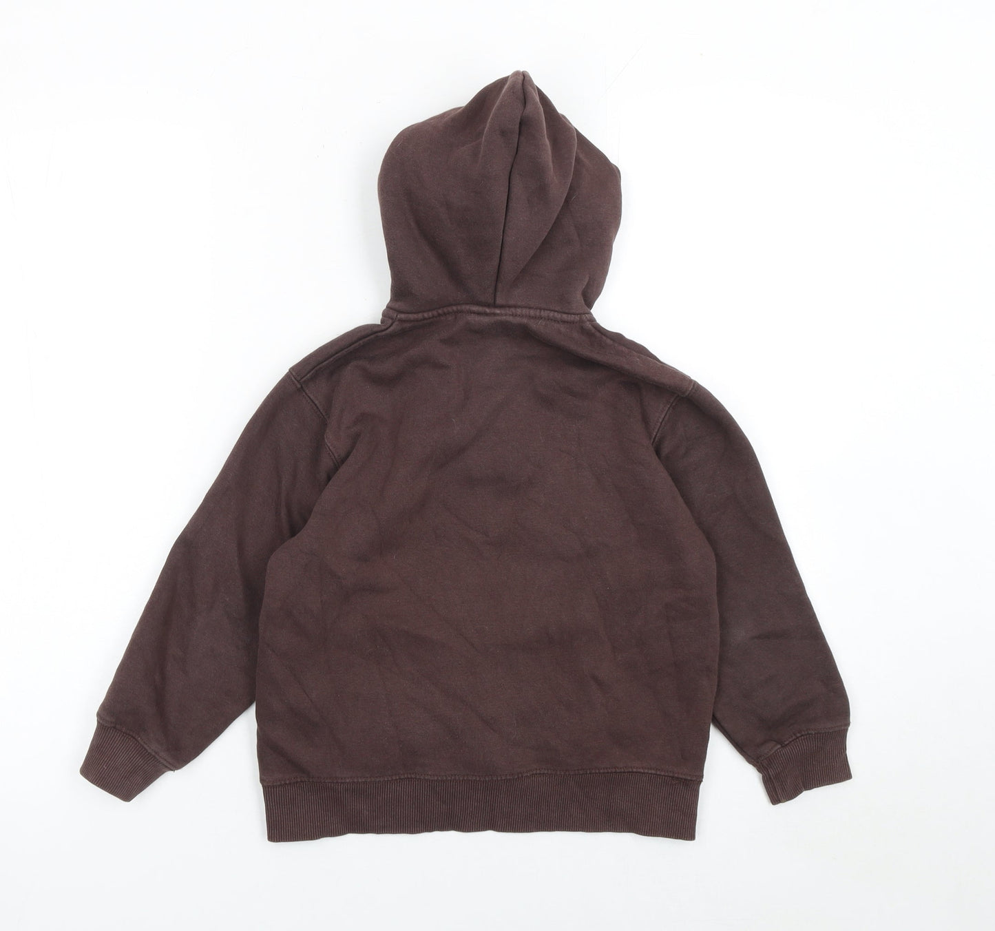 Boys UK Size 7-8 Years Zara Brown Henley Hoodie