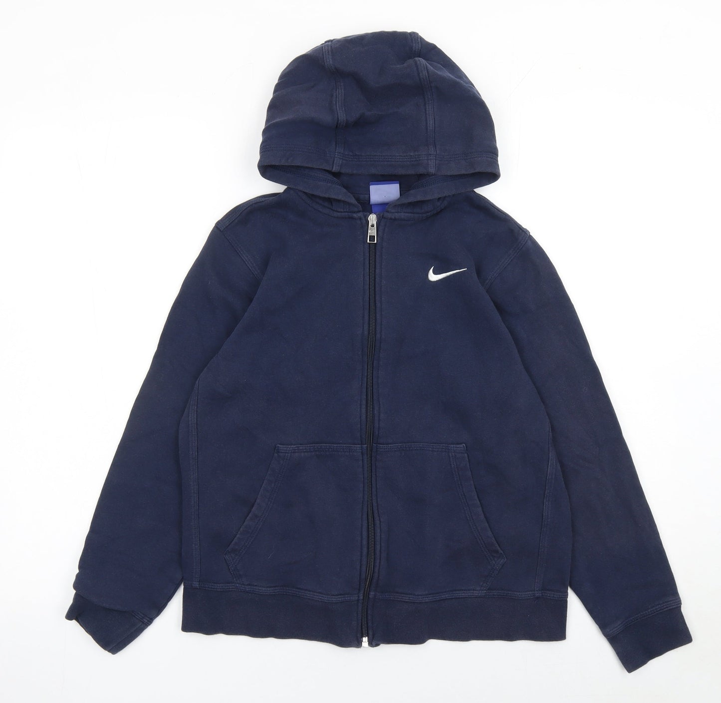 Boys UK Size 12-13 Years Nike Blue Full Zip Hoodie