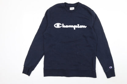 Mens UK Size S Champion Blue Pullover Sweatshirt