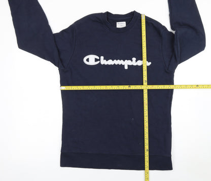 Mens UK Size S Champion Blue Pullover Sweatshirt