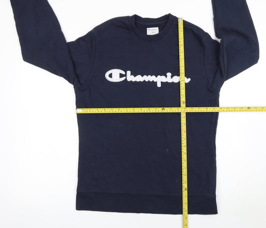 Mens UK Size S Champion Blue Pullover Sweatshirt