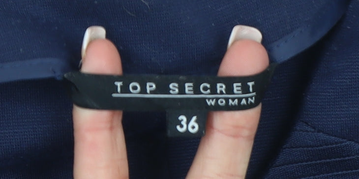 Womens UK Size 8 Top Secret Blue Basic Jacket