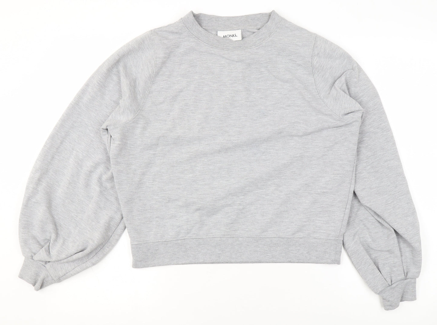 Womens UK Size XS Monki Grey Pullover Sweatshirt