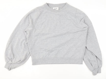 Womens UK Size XS Monki Grey Pullover Sweatshirt