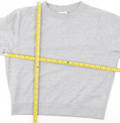 Womens UK Size XS Monki Grey Pullover Sweatshirt