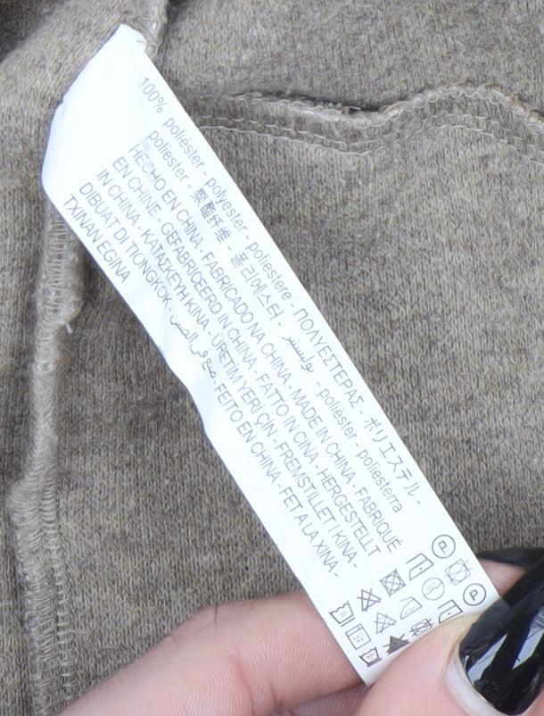 Womens UK Size S Zara Beige Overcoat