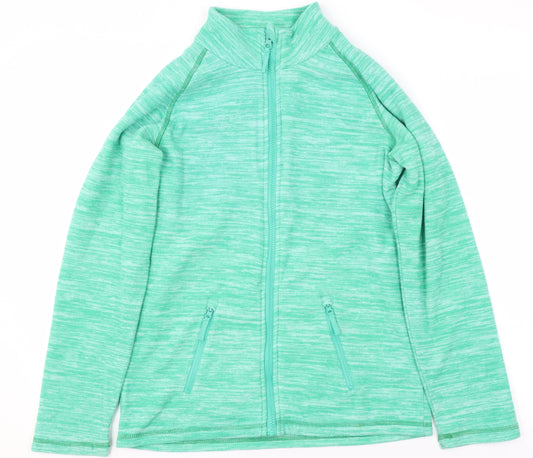 Mountain Warehouse Boys Green Full Zip Fleece Sweatshirt 13 Years