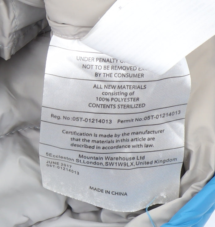 Mountain Warehouse Women's Blue Hooded Puffer Jacket Size 16