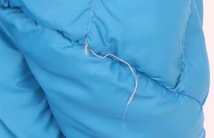 Mountain Warehouse Women's Blue Hooded Puffer Jacket Size 16