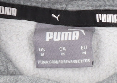 Mens UK Size M PUMA Grey Pullover Hoodie