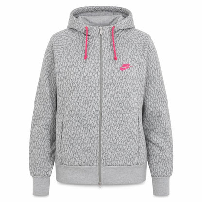 Womens UK Size L Nike Grey Full Zip Hoodie