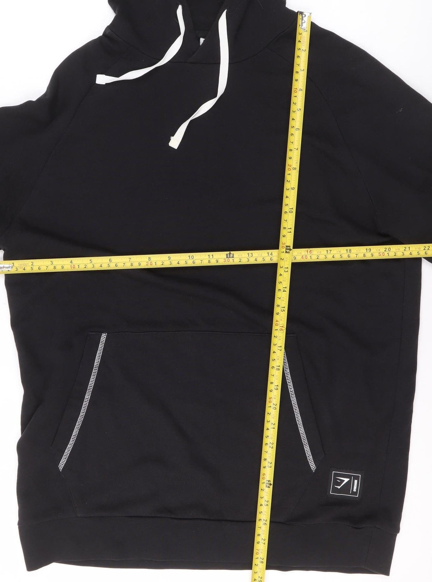 Womens UK Size S Gymshark Black Pullover Hoodie